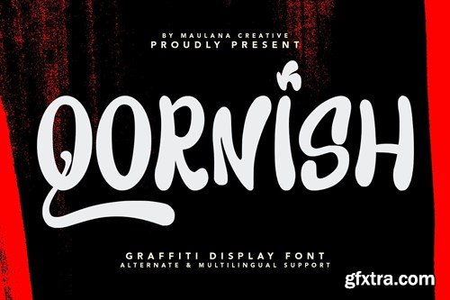 Qornish Graffiti Display Font 7W9F7S5