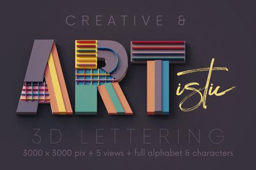 Deeezy - Colorful Art - 3D Lettering