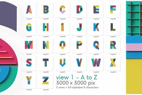 Deeezy - Colorful Art - 3D Lettering
