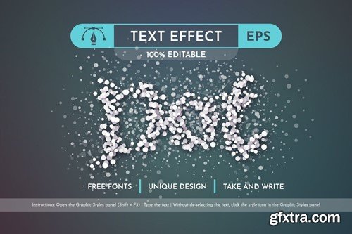 Fallen Snow - Editable Text Effect, Font Style VH62S3W