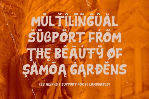 Deeezy - NCL SAMOA GARDENS - Retro Font