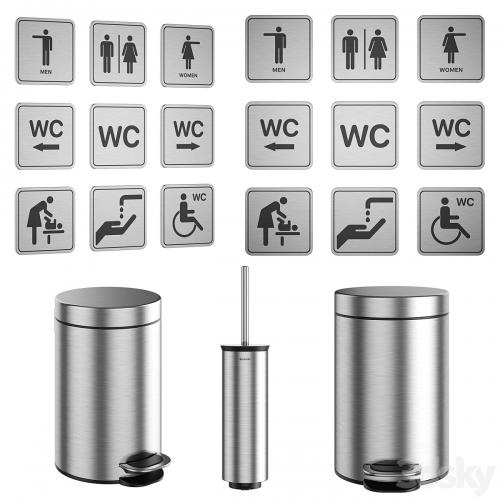 Accessories for public toilets set 151 part 1