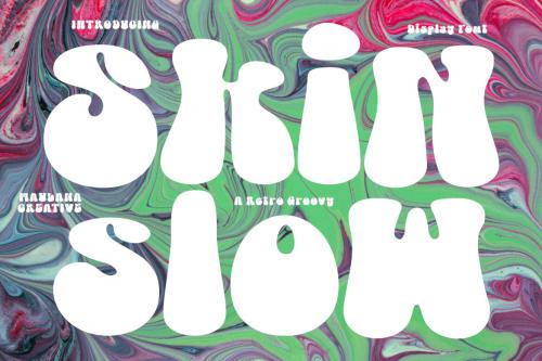 Deeezy - Skin Slow Retro Groofy Display Font