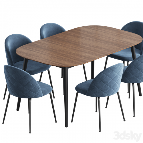 Kingston table stool Mystere Dining set