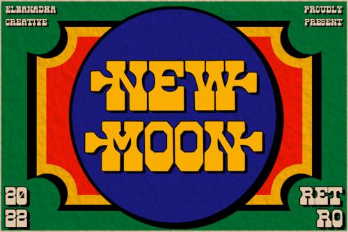 Deeezy - NEWMOON – RETRO DISPLAY FONT