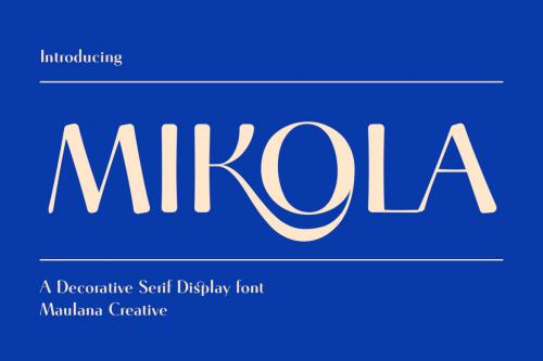 Deeezy - Mikola Serif Display Font