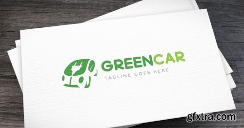 Green-Eco Car Logo Pack 8xAI