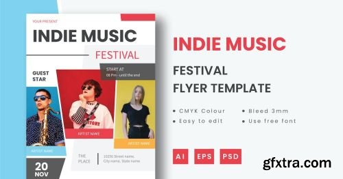 Indie Music Flyer Design Pack