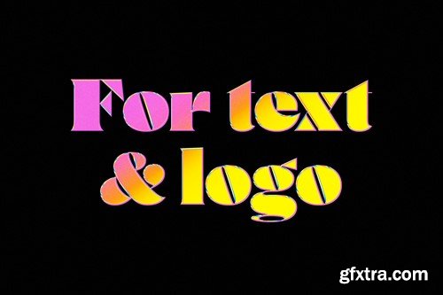 Gradient Chrome Text & Logo Effect VFWRTQP