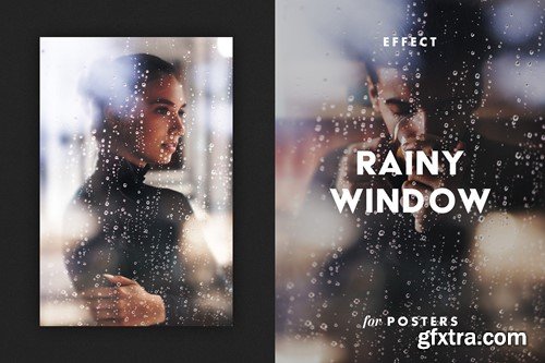 Rainy Window Effect for Posters GSQHP5S