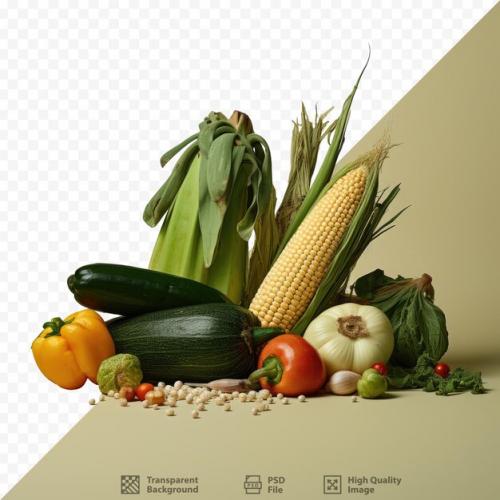 Assorted Vegetables On Transparent Background