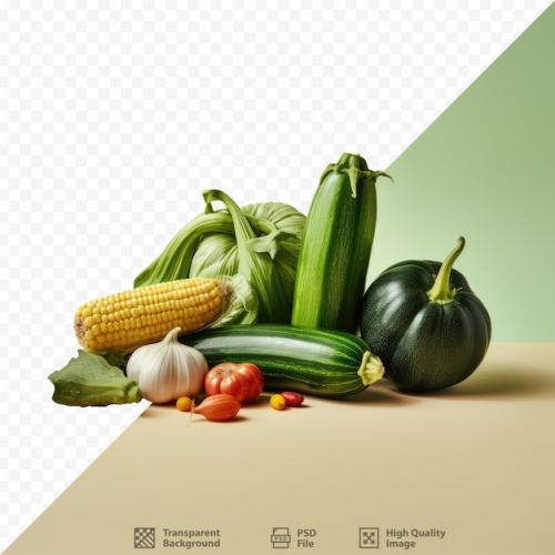 Assorted Vegetables On Transparent Background