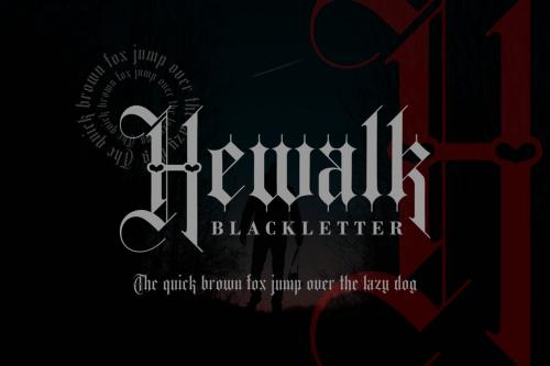 Deeezy - Hewalk - Blackletter Typeface Font