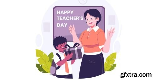 Teacher\'s Day Illustration Pack 10xAI