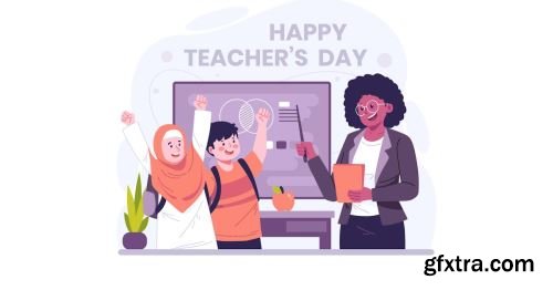 Teacher\'s Day Illustration Pack 10xAI