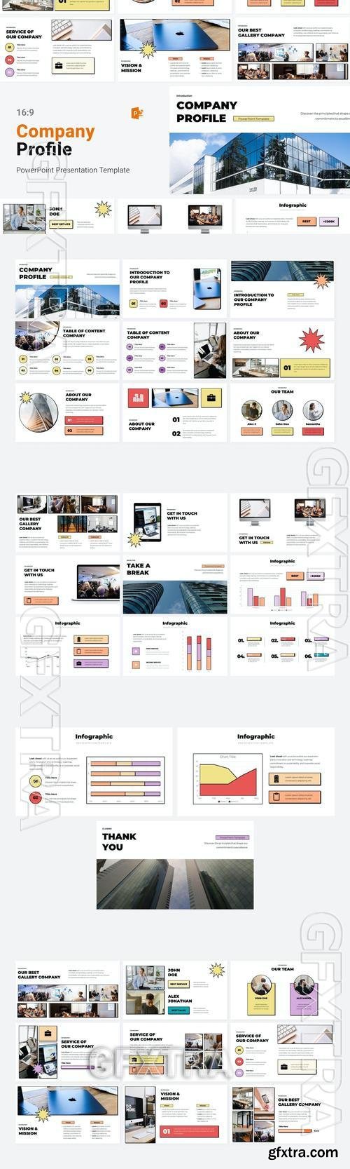 Company Profile - Power Point Template 2XPG8NA