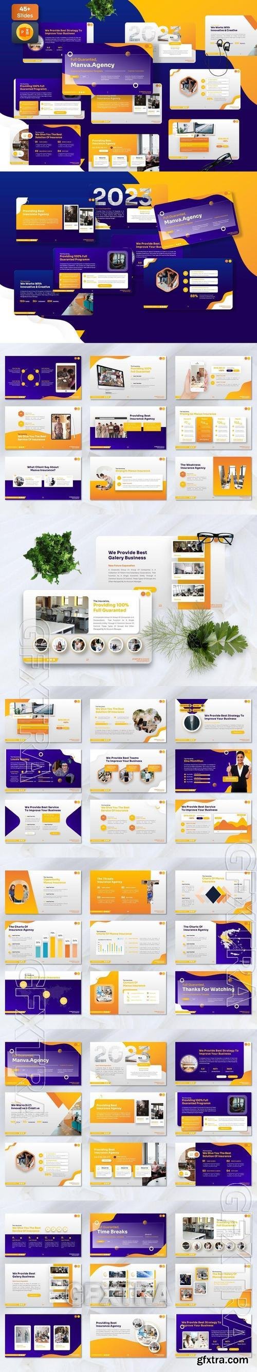 Manva - Insurance Powerpoint Templates CCPGCER