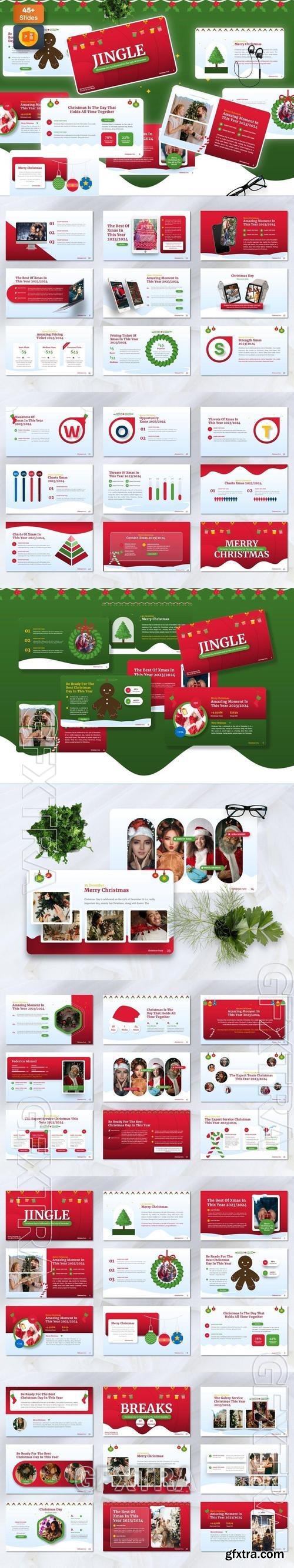 Jingle - Christmas Powerpoint Templates QVBCQAS