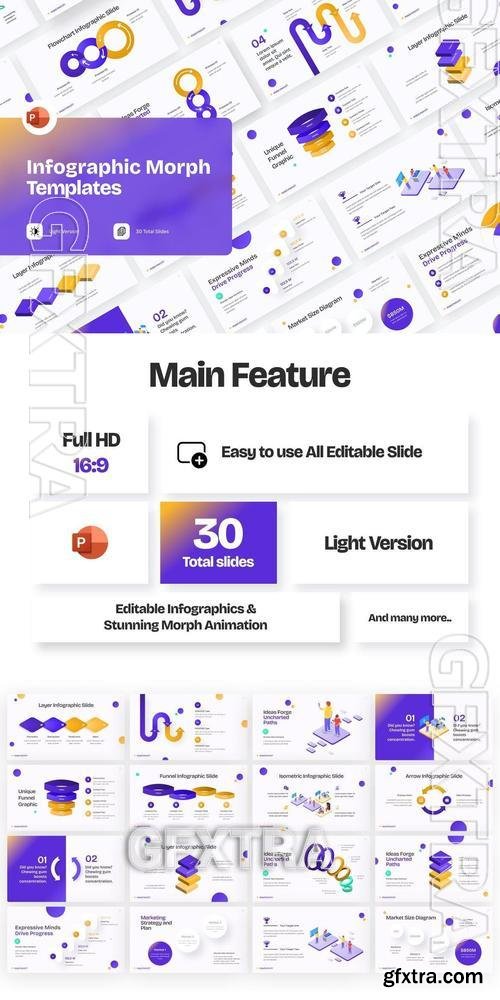 Infographic Slides Morph PowerPoint Template KK9DYZM