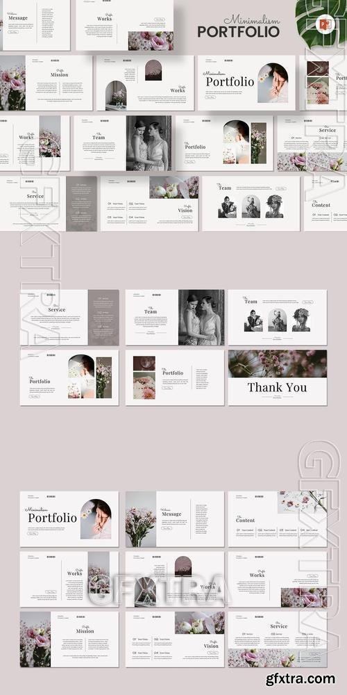 Minimalism Portfolio - PowerPoint Template 6ZAYU5S