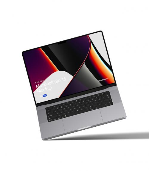 Creatoom -  MacBook Pro 16 Mockup V6 Front View