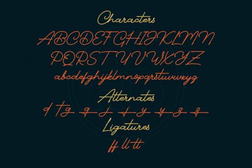 Deeezy - Pethafis - Monoline Signature Font