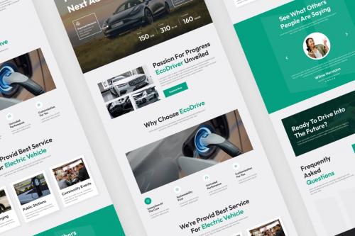 Electric Car Landing Page Figma