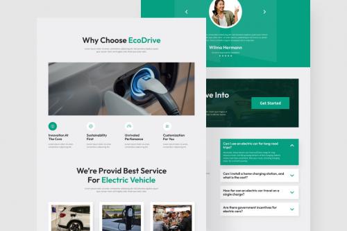 Electric Car Landing Page Figma