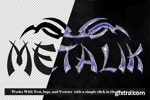 Metalic Text Effect PSD Photoshop EP2JM42