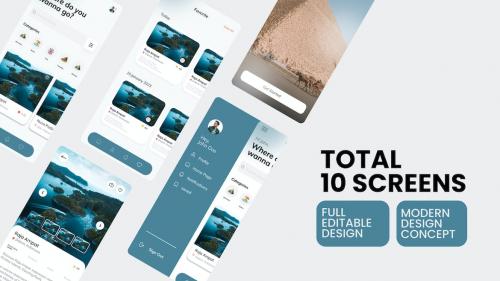 Flyingclouds - Travel Mobile App UI Kit