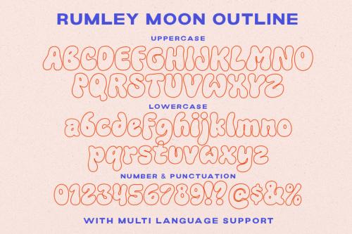 Deeezy - Rumley Moon -Groovy Hipster Font