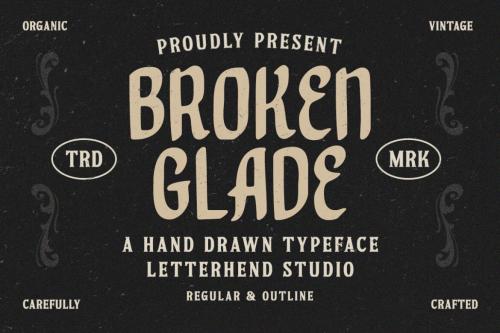 Deeezy - Broken Glade - Hand Drawn Typeface