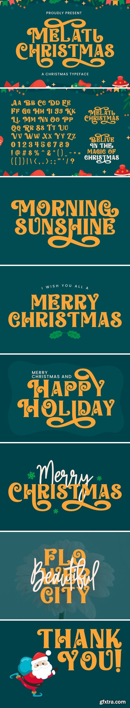 Melati Christmas Font