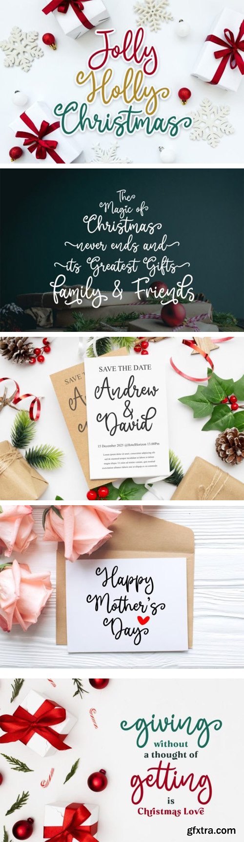 Jolly Holly Christmas - Handwritten Font