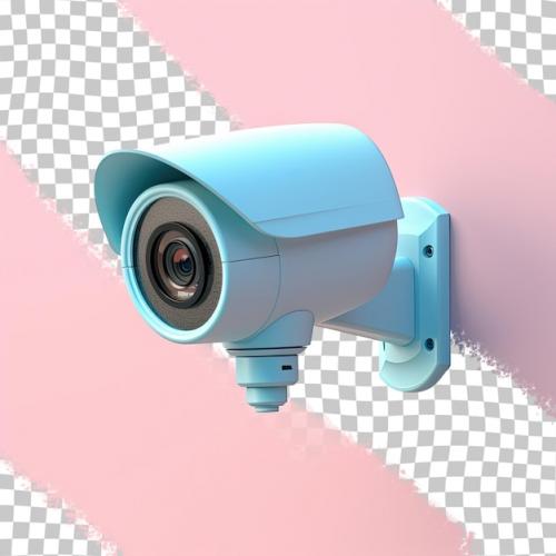 Cctv Security Camera On A Transparent Background