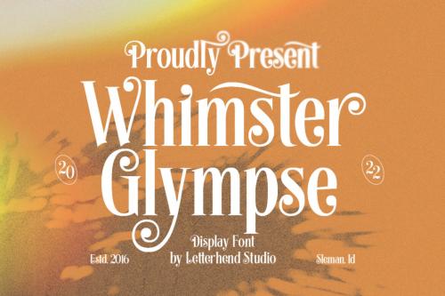 Deeezy - Whimster Glimpse - Display Font