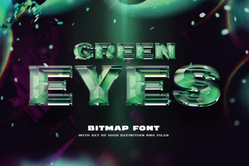 Deeezy - Green Eyes - Bitmap Color Font