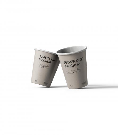 Creatoom -  Paper Cups Mockup V1 Front View