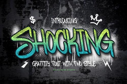 Deeezy - Shocking Graffity Font