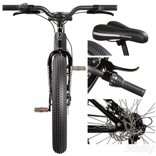 Mongoose Malus Mens and Women Fat Tire Mountain Bike