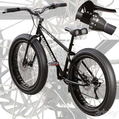 Mongoose Malus Mens and Women Fat Tire Mountain Bike