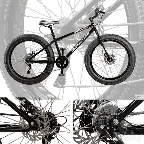 Mongoose Malus Mens and Women Fat Tire Mountain Bike