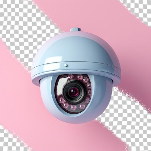 Clipped Security Camera On A Transparent Background