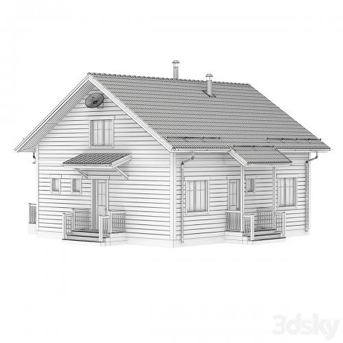 Country wooden house