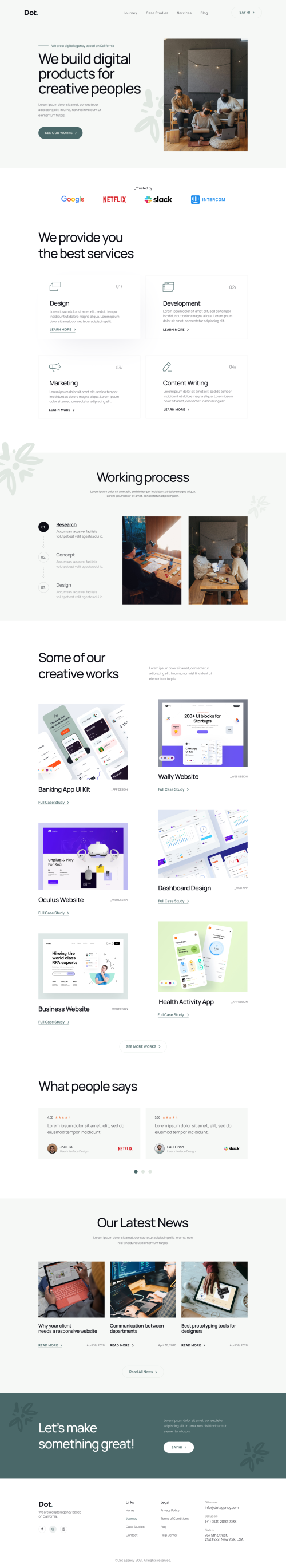 UIHut - Digital Agency Website Designs - Dot. - 17338