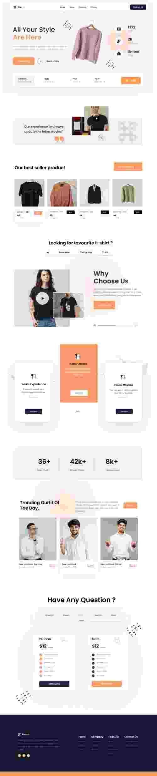 UIHut - Ecommerce Landing Page - 17341