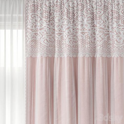 Curtains with lace