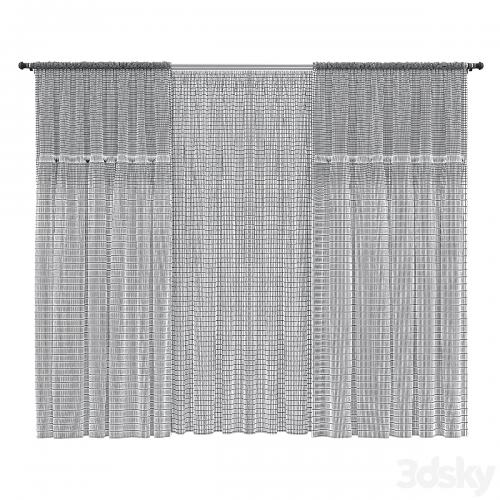 Curtains with lace