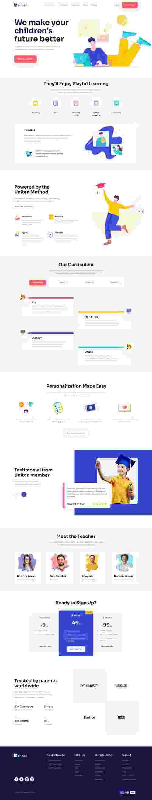 UIHut - Education Landing Page - uniten - 18072