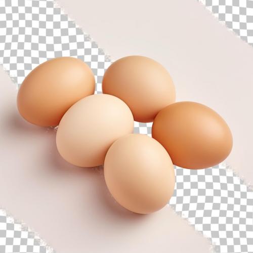 Close Up View Of Light Colored Eggs Transparent Background
